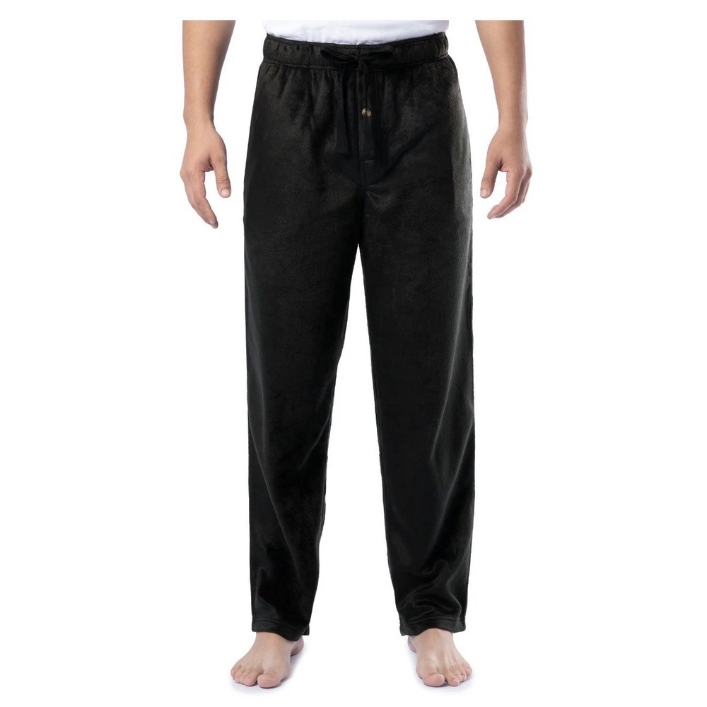 Fruit of the Loom  Men's Microsueded Solid Fleece Sleep Pants, Small